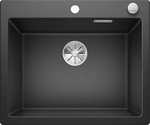 Blanco - Pleon 6 Silgranit PuraDur - Desagüe con mando a distancia (60 cm), color negro