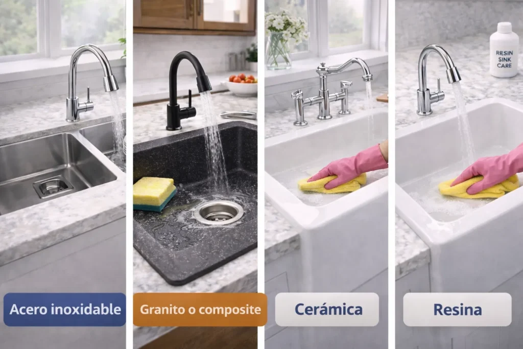 Mantenimiento del fregadero de cerámica
