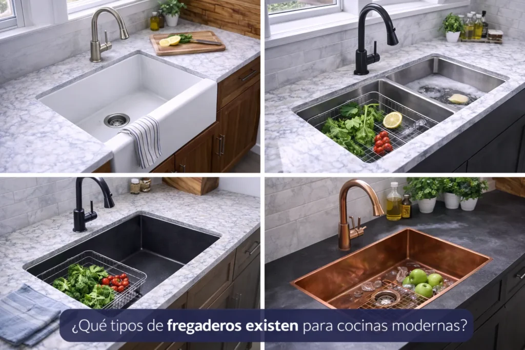 Pilas de cocina para cocinas modernas